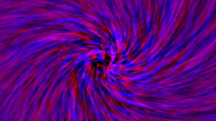 Abstract 3d render swirl with twisting lines in constant rotation effect. Ring energy sucks in spatial matter. Dynamic blurry stripes powerful tornado with view from inside.