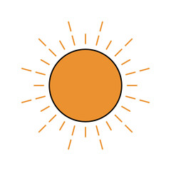sun light forecast weather icon