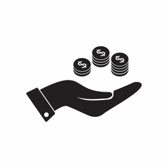 money in hand icon