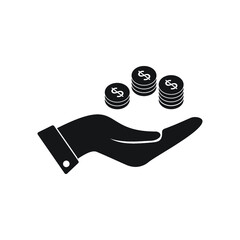 money in hand icon