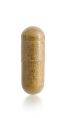 Vitamin K pill isolated on white background - obrazy, fototapety, plakaty