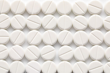 Many vitamin K pills as background, closeup