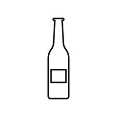 bottle line icon