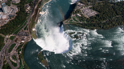 Niagara falls from above