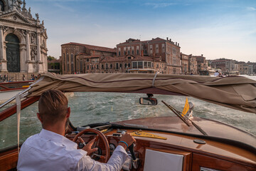 Venice from private water taxi 