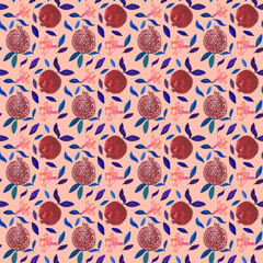 Seamless ornamental pattern for fabric, clothing, design interior, background, wallpaper, kitchen, bed linen, dress, clothes, packaging and cover