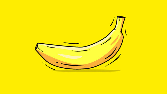 banana fruit cartoon vector