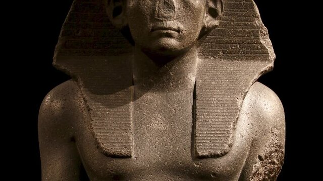 Statue of ancient Egyptian pharaoh king