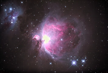 La constellation d'Orion M42 , objet stellaire Messier 42 - obrazy, fototapety, plakaty