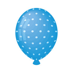 blue birthday balloon