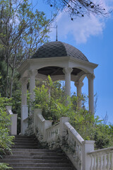 Dzhanhot resort farm - gazebo overlooking the sea
