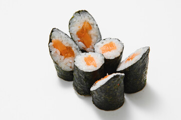Sushi Roll on a white background