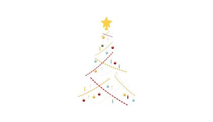 WebChristmas tree. Christmas tree icon. New Year celebration 2022. Vector.