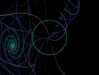 Imaginatory fractal abstract background Image
