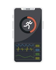 smartphone with health app