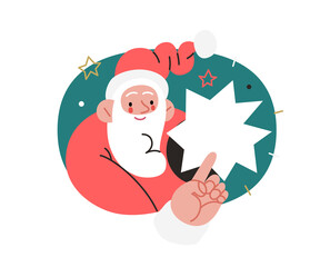 Web Santa - icons set for corporative website.