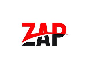 ZAP Letter Initial Logo Design Vector Illustration