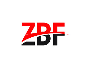 ZBF Letter Initial Logo Design Vector Illustration