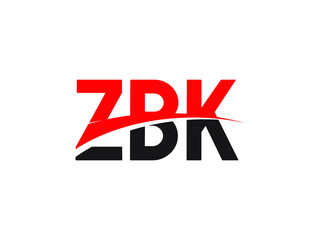 ZBK Letter Initial Logo Design Vector Illustration