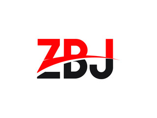 ZBJ Letter Initial Logo Design Vector Illustration