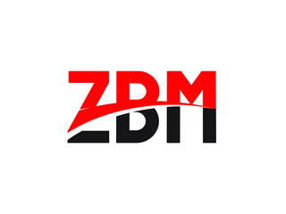 ZBM Letter Initial Logo Design Vector Illustration