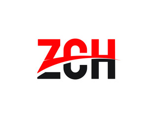 ZCH Letter Initial Logo Design Vector Illustration