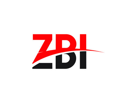 ZBI Letter Initial Logo Design Vector Illustration