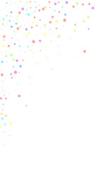 Festive great confetti. Celebration stars. Colorfu