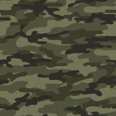 Fototapeta premium modern military vector camouflage green print, seamless pattern for clothing headband or print. camouflage from pols