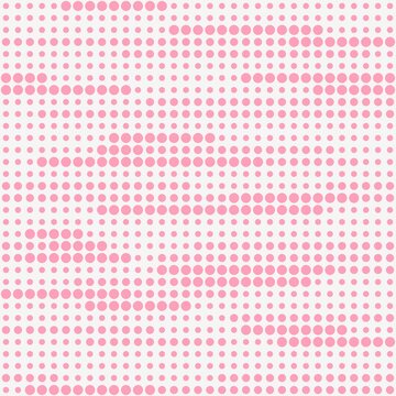 seamless print abstraction from krgs of different shapes. pink circles on a white background. mesh of circles for clothing or print or background