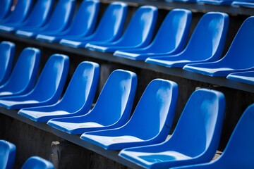 Fototapeta premium Bleacher Seats Close-up