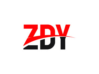 ZDY Letter Initial Logo Design Vector Illustration