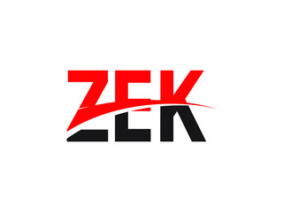 ZEK Letter Initial Logo Design Vector Illustration