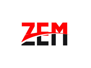 ZEM Letter Initial Logo Design Vector Illustration