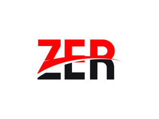 ZER Letter Initial Logo Design Vector Illustration