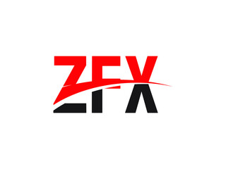 ZFX Letter Initial Logo Design Vector Illustration
