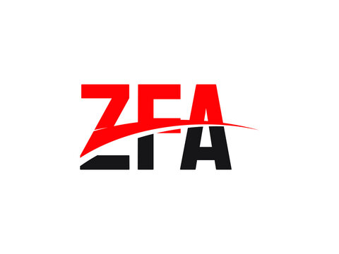 ZFA Letter Initial Logo Design Vector Illustration