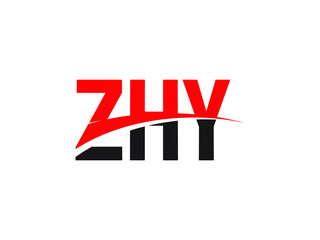 ZHY Letter Initial Logo Design Vector Illustration
