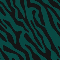 black and dark green stripes abstraction. seamless zebra print. for clothes or printing			
