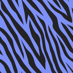 blue zebra seamless pattern. wind print on clothing or print