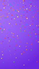 Festive enchanting confetti. Celebration stars. Jo