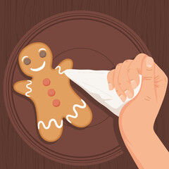 gingerbread man poster