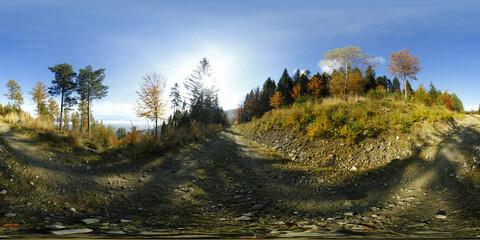 Beskid Mountains in the autumn HDRI Panorama