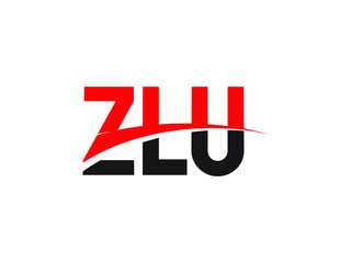 ZLU Letter Initial Logo Design Vector Illustration