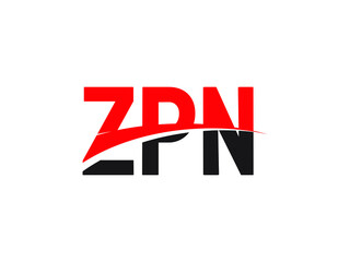 ZPN Letter Initial Logo Design Vector Illustration