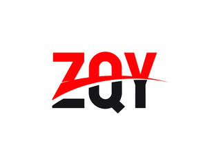 ZQY Letter Initial Logo Design Vector Illustration