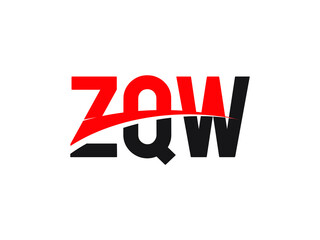ZQW Letter Initial Logo Design Vector Illustration