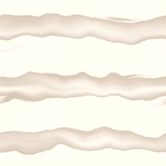 Fototapeta premium Minimal ecru jute wavy stripe texture pattern. Two tone washed out beach decor background. Modern rustic brown sand color design. Seamless striped distress pattern for shabby chic coastal living. 