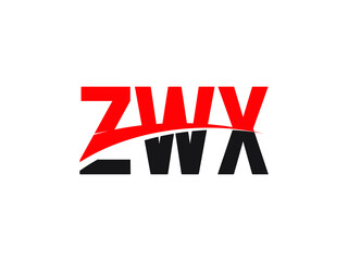 ZWX Letter Initial Logo Design Vector Illustration