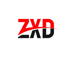 ZXD Letter Initial Logo Design Vector Illustration